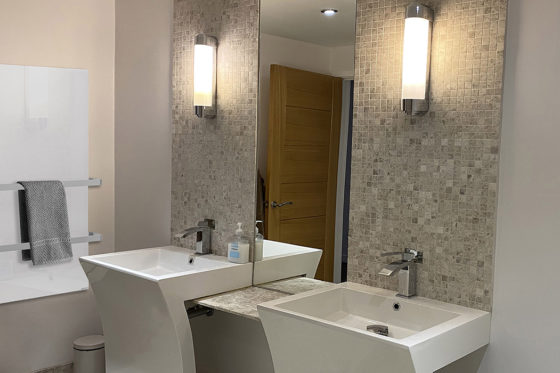 Herschel Select XLS – White Infrared Towel Heater With Integrated Controls