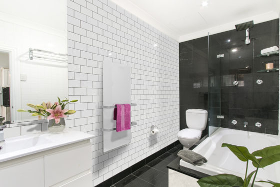 Herschel Select XLS – White Infrared Towel Heater With Integrated Controls